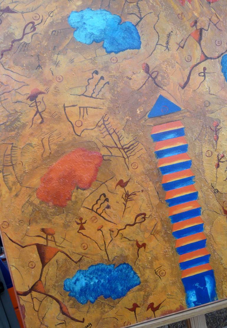 Original Figurative Outer Space Painting by Concha Flores Vay