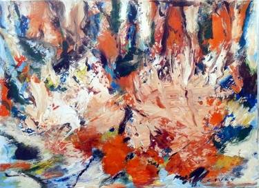 Original Abstract Expressionism Botanic Paintings by Concha Flores Vay