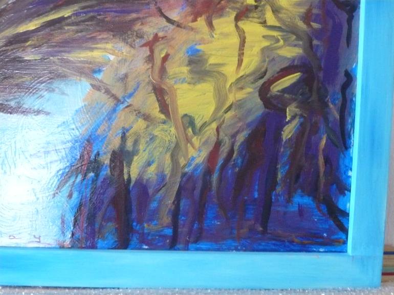 Original Abstract Expressionism Fantasy Painting by Concha Flores Vay