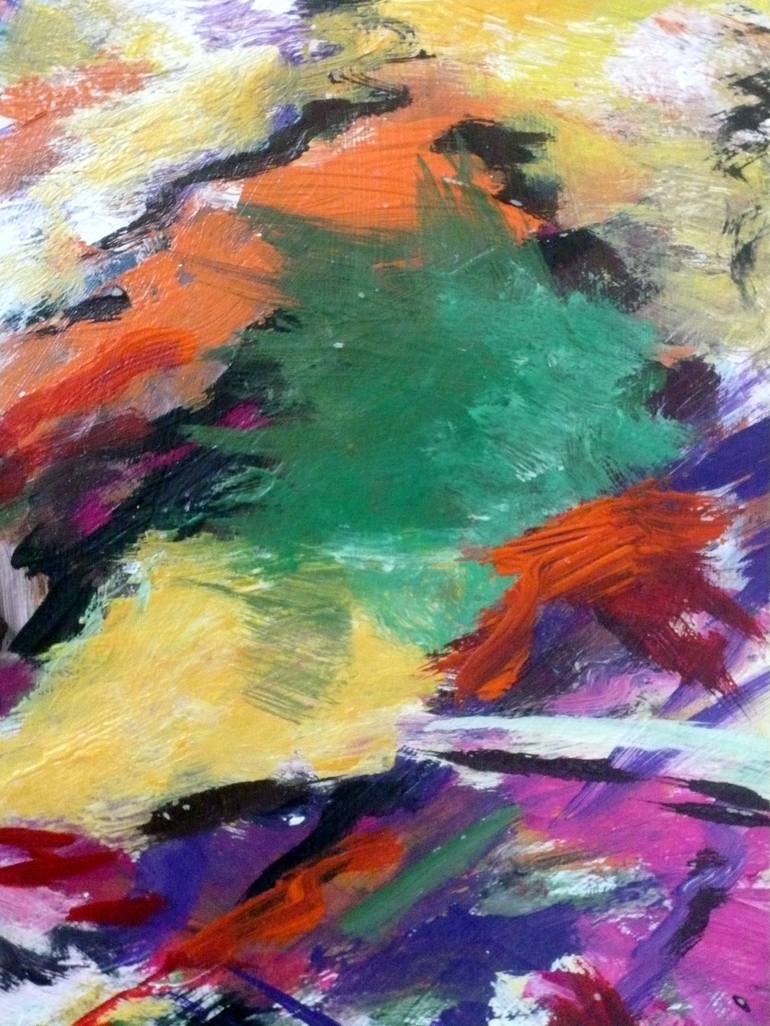 Original Abstract Expressionism Landscape Painting by Concha Flores Vay