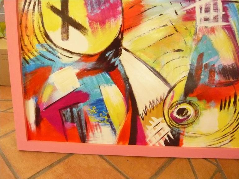 Original Abstract Expressionism Fantasy Painting by Concha Flores Vay