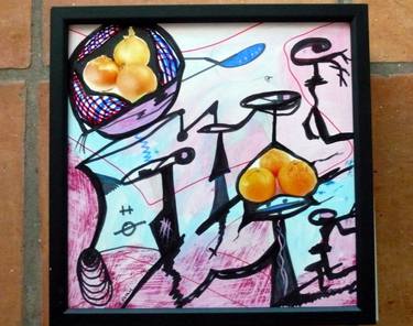 Original Abstract Expressionism Still Life Paintings by Concha Flores Vay