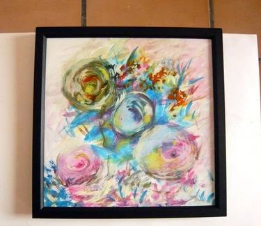 Print of Impressionism Floral Paintings by Concha Flores Vay
