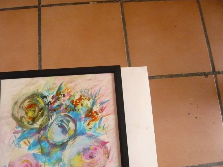 Original Floral Painting by Concha Flores Vay