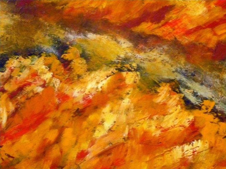 Original Abstract Expressionism Landscape Painting by Concha Flores Vay