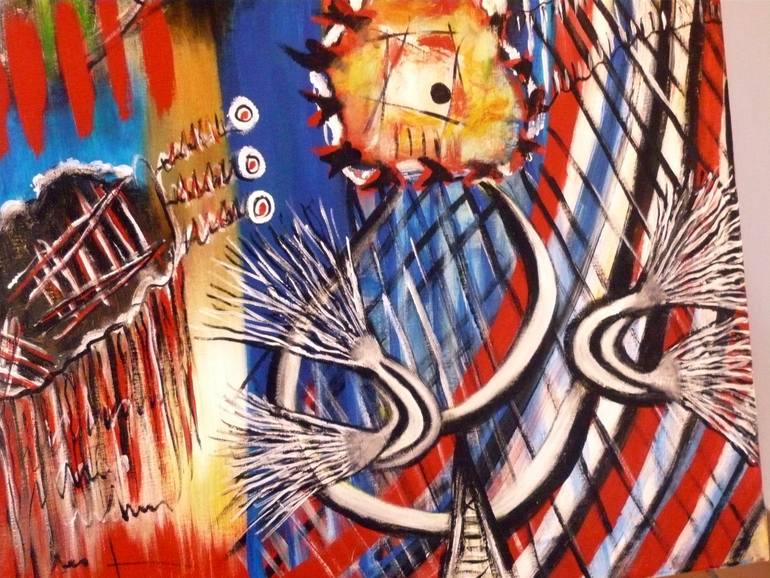 Original Abstract Expressionism Abstract Painting by Concha Flores Vay