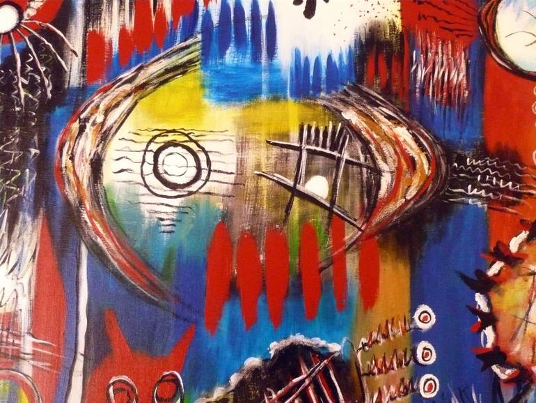 Original Abstract Expressionism Abstract Painting by Concha Flores Vay