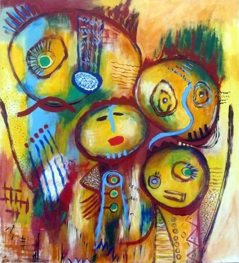 Juntos Painting By Concha Flores Vay 