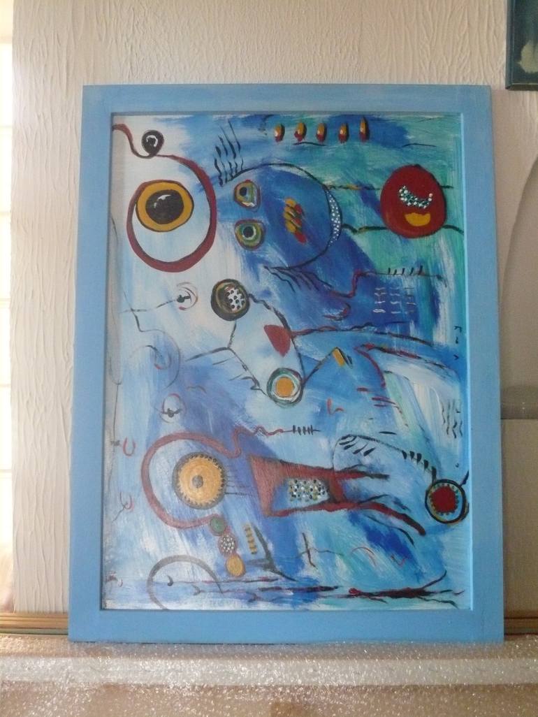 Original Abstract Expressionism Abstract Painting by Concha Flores Vay