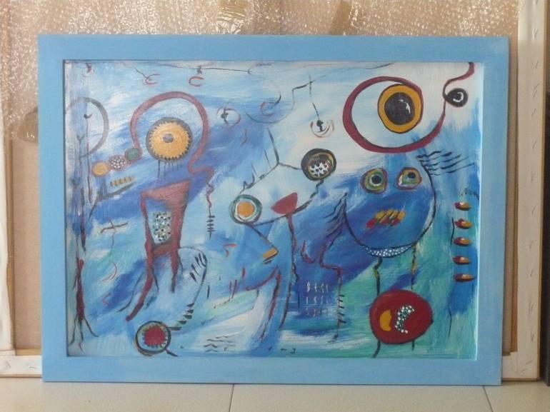 Original Abstract Expressionism Abstract Painting by Concha Flores Vay