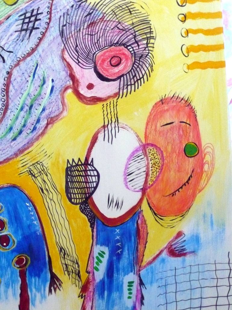 Original Abstract Expressionism Abstract Painting by Concha Flores Vay