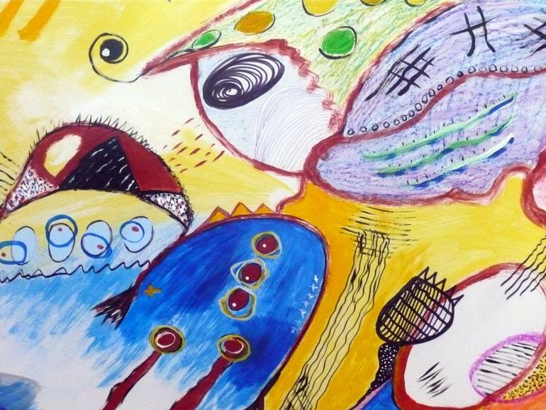 Original Abstract Expressionism Abstract Painting by Concha Flores Vay