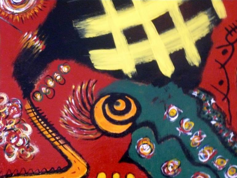 Original Abstract Expressionism Abstract Painting by Concha Flores Vay