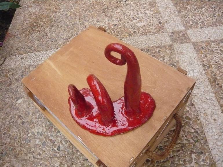 Original Pop Art Abstract Sculpture by Concha Flores Vay