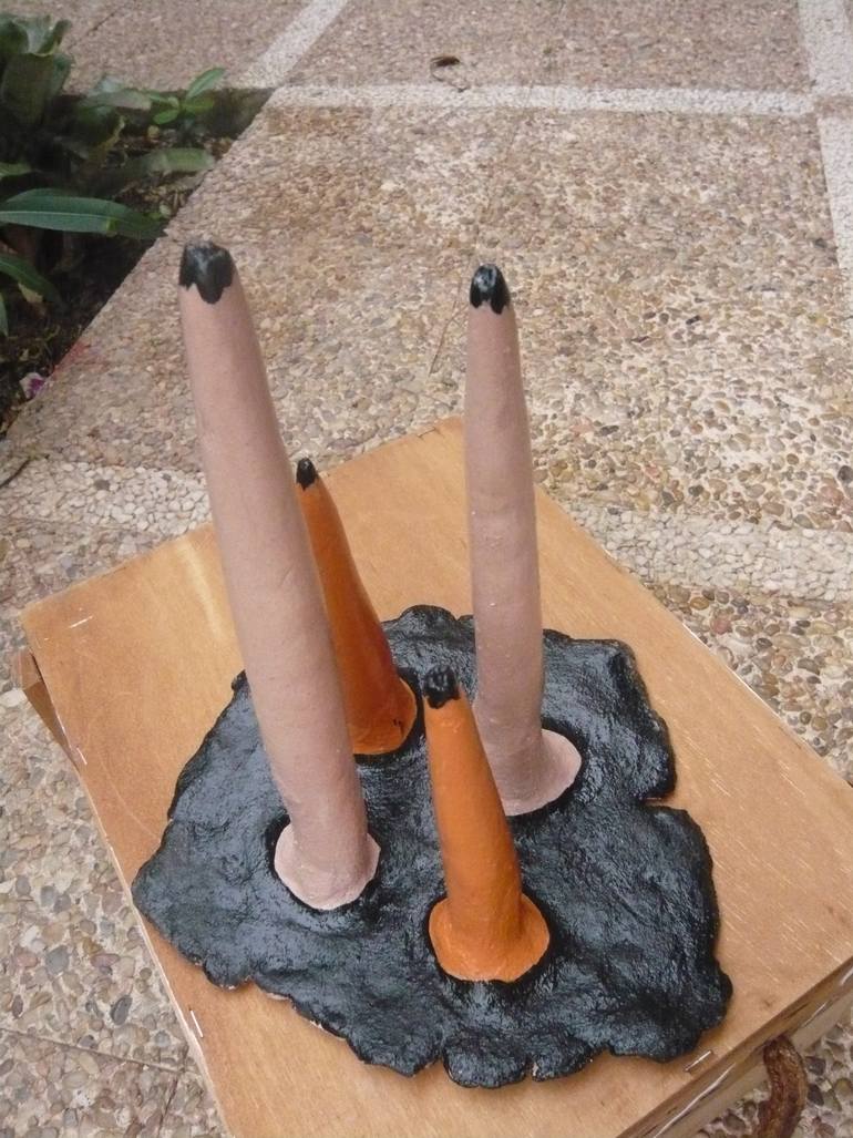 Original Pop Art Abstract Sculpture by Concha Flores Vay