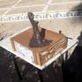 In this small sculture I represent the figure of a female any female.  I like sculture and I like the female body.
