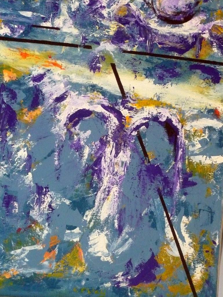 Original Abstract Expressionism Abstract Painting by Concha Flores Vay