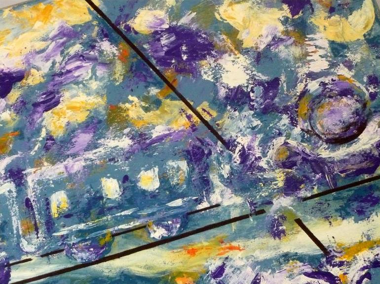 Original Abstract Expressionism Abstract Painting by Concha Flores Vay