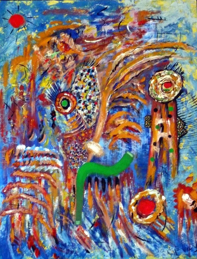 Original Abstract Painting by Concha Flores Vay | Abstract Expressionism Art on Wood | I KNOW, BUT IT'S THE WAY I DO IT