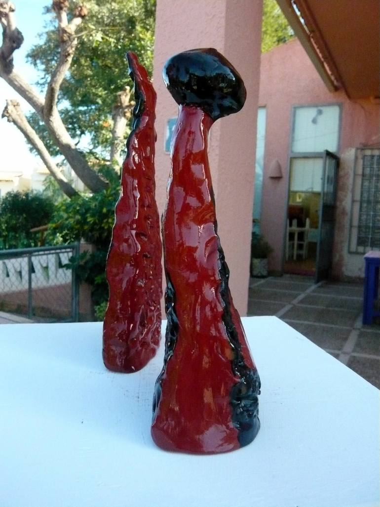 Original Abstract Expressionism Children Sculpture by Concha Flores Vay