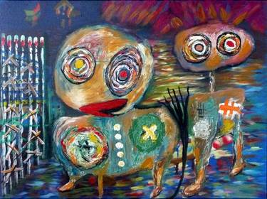 Original Abstract Expressionism Abstract Paintings by Concha Flores Vay