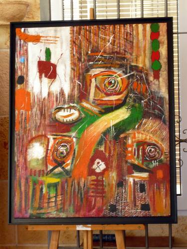 Original Abstract Expressionism Abstract Paintings by Concha Flores Vay