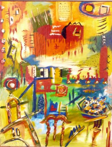 Original Abstract Expressionism Abstract Paintings by Concha Flores Vay