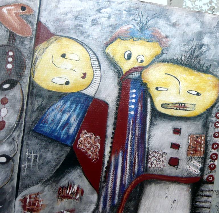 Original Family Painting by Concha Flores Vay