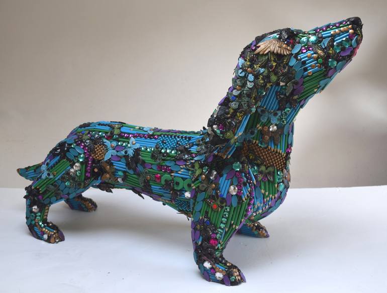 Original Dogs Sculpture by Robert Bradford
