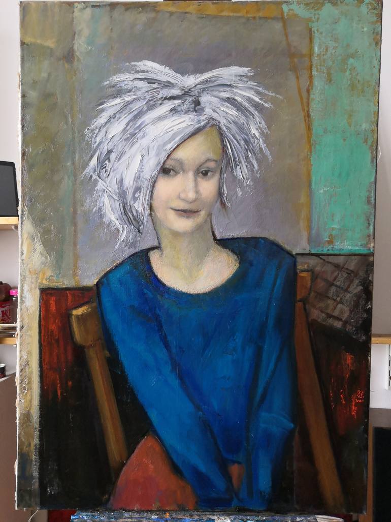 Original Figurative People Painting by Jemal Gugunava