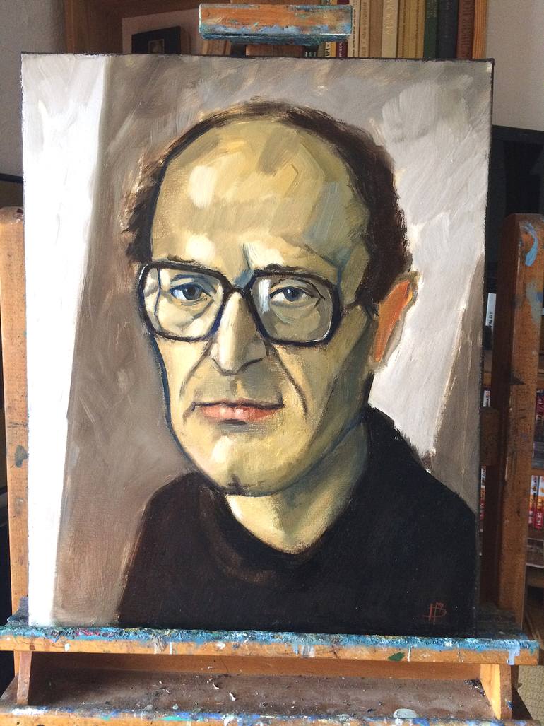 Original Expressionism People Painting by Jemal Gugunava