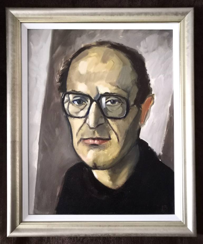 Original Expressionism People Painting by Jemal Gugunava