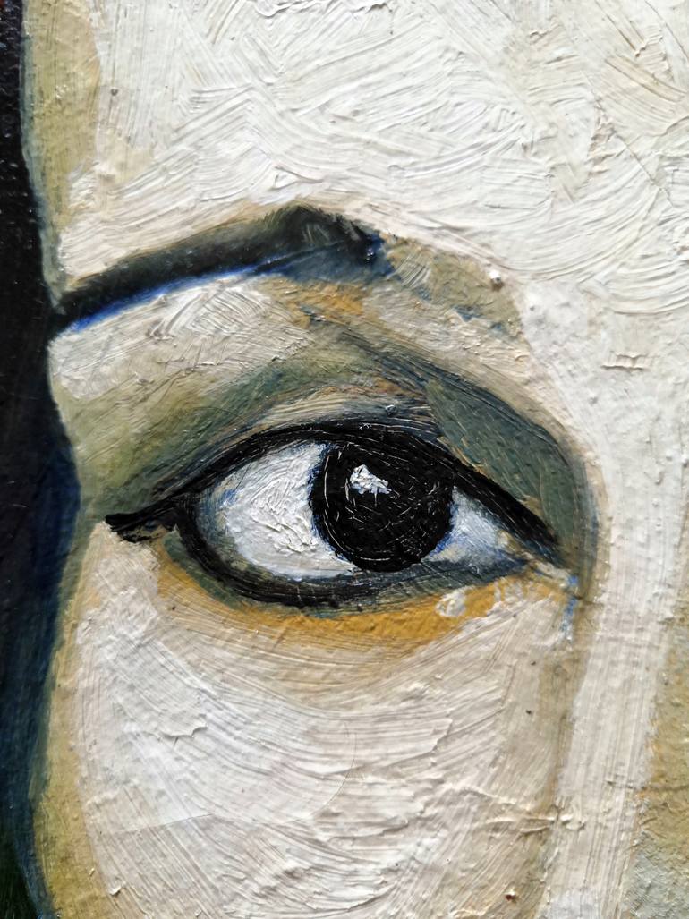 Original Expressionism Women Painting by Jemal Gugunava