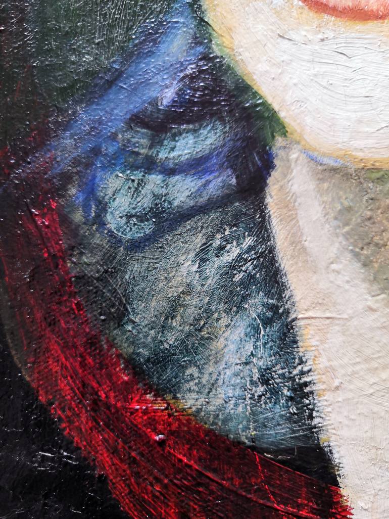 Original Expressionism Women Painting by Jemal Gugunava