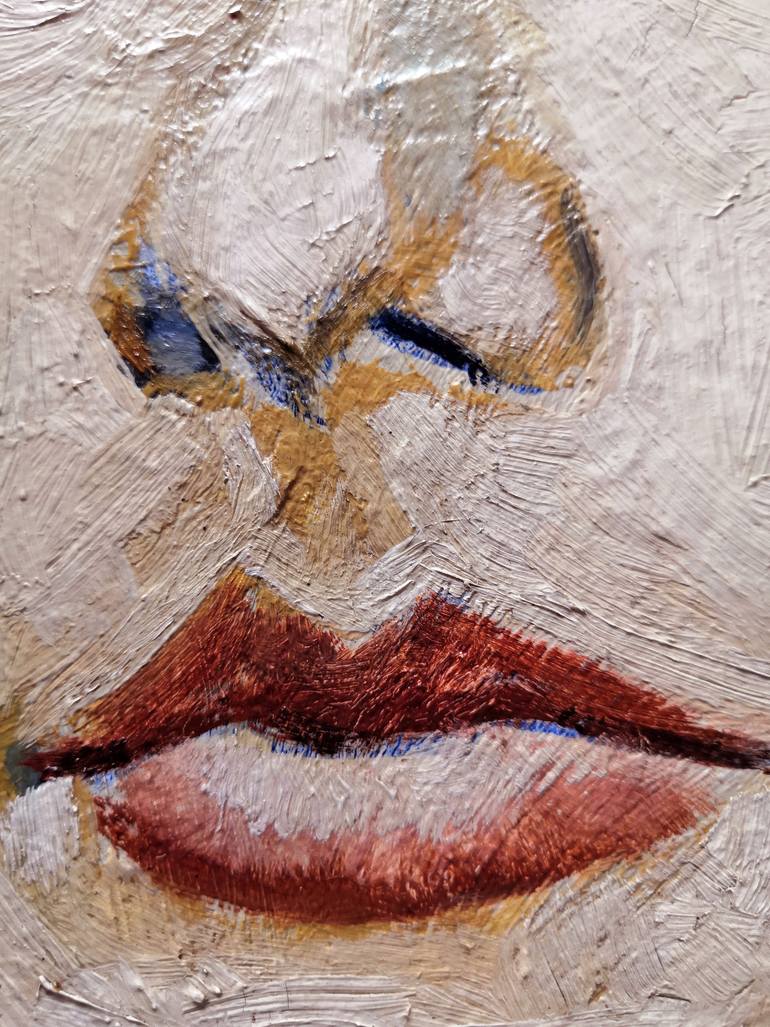 Original Expressionism Women Painting by Jemal Gugunava