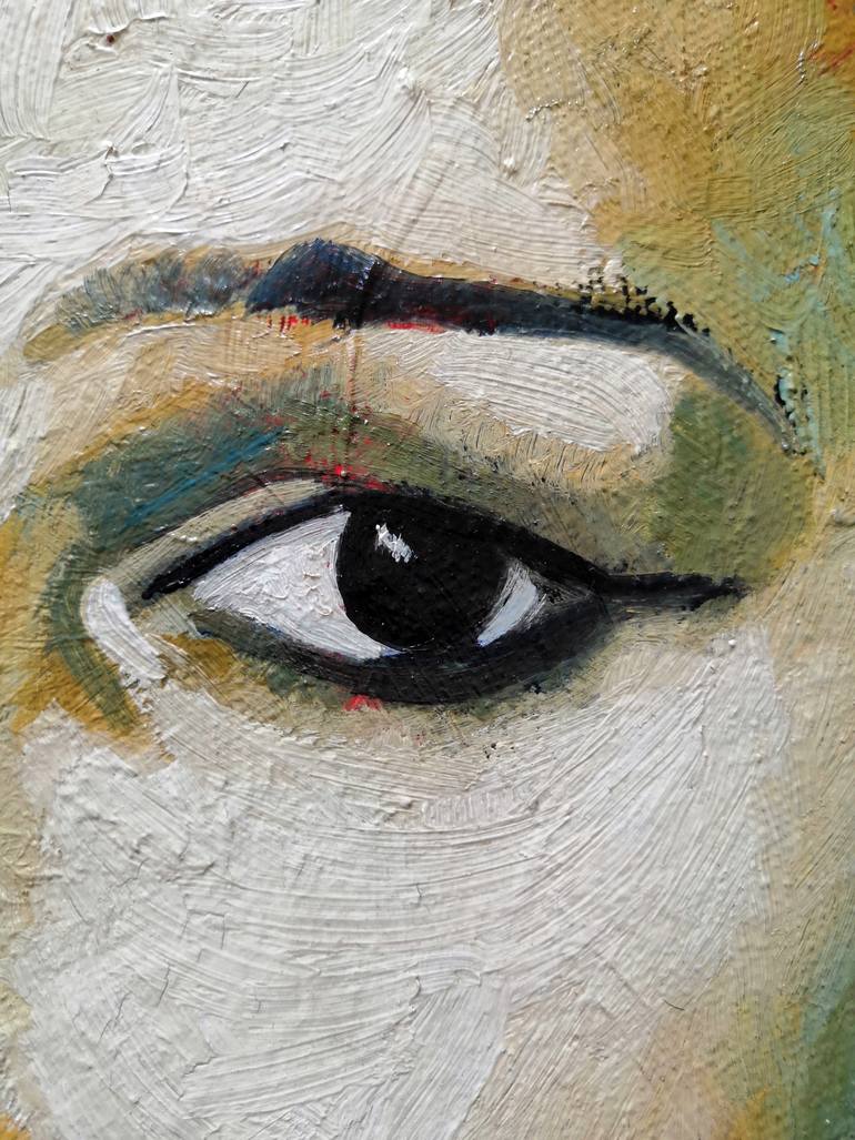 Original Expressionism Women Painting by Jemal Gugunava