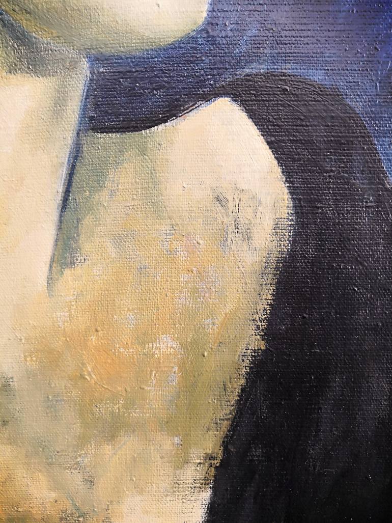 Original Expressionism People Painting by Jemal Gugunava