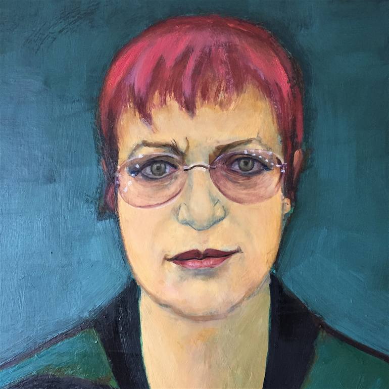 Original Expressionism People Painting by Jemal Gugunava