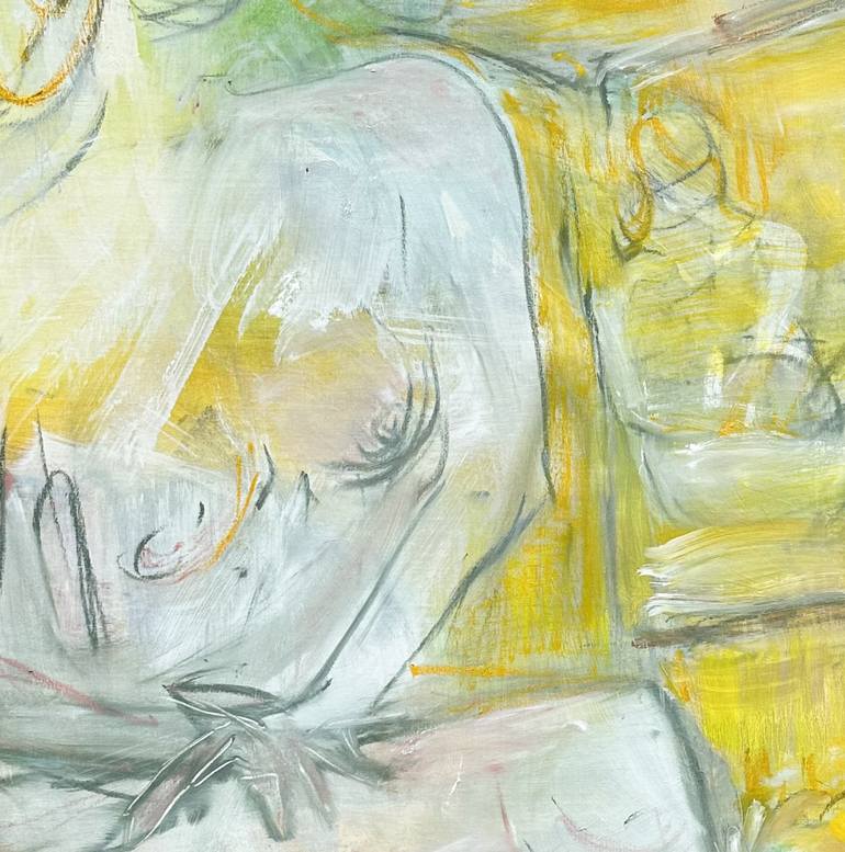 Original Contemporary Nude Painting by Trixie Pitts