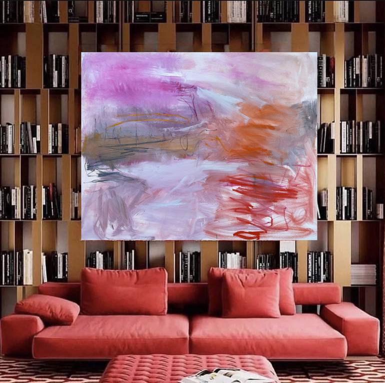 Original Abstract Expressionism Landscape Painting by Trixie Pitts