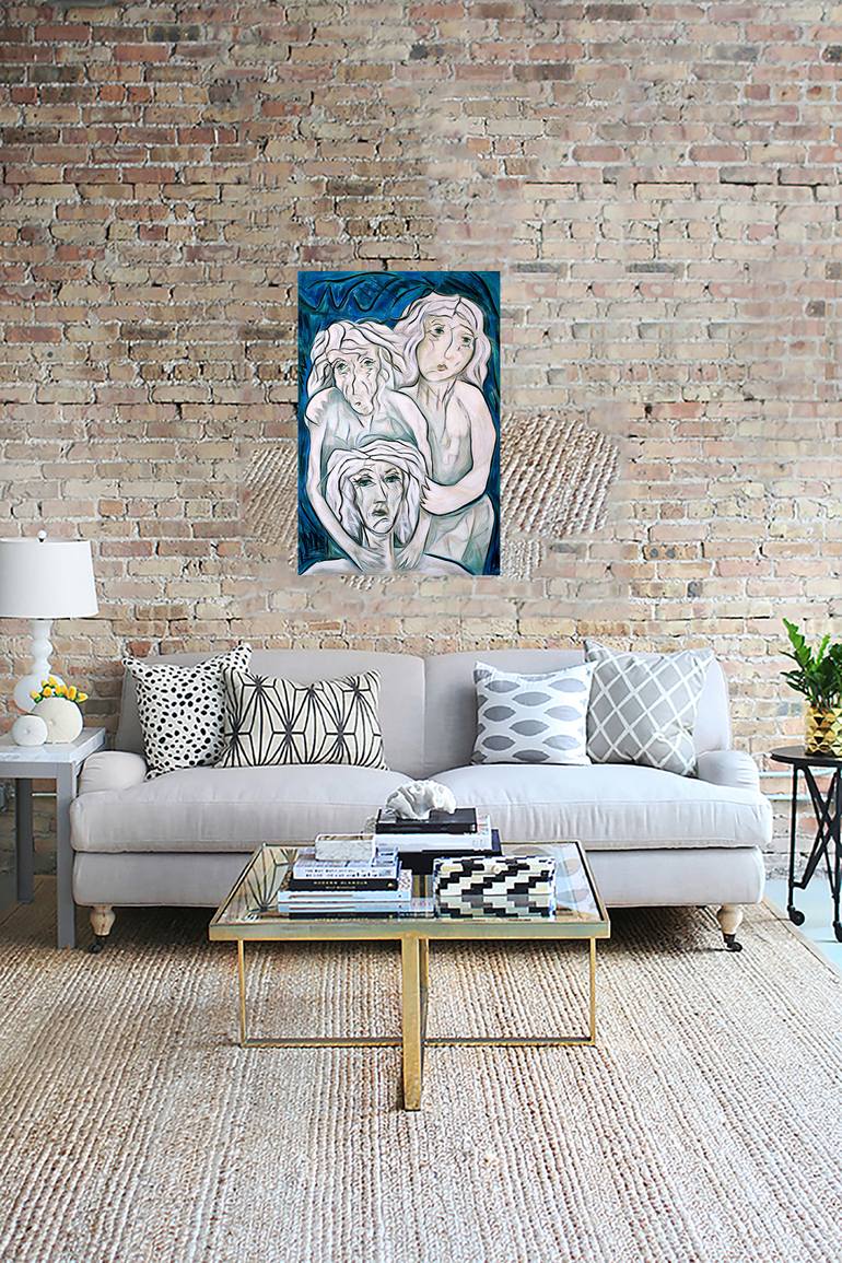 Original Abstract Family Painting by Trixie Pitts