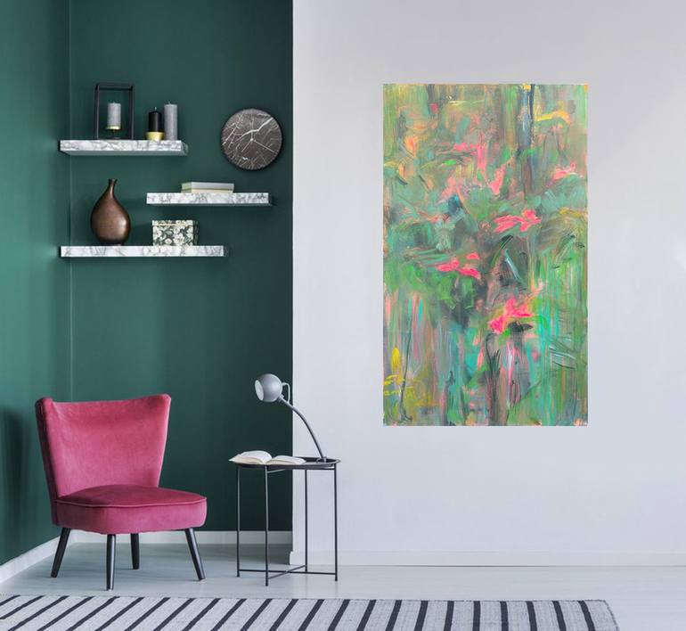 Original Abstract Botanic Painting by Trixie Pitts