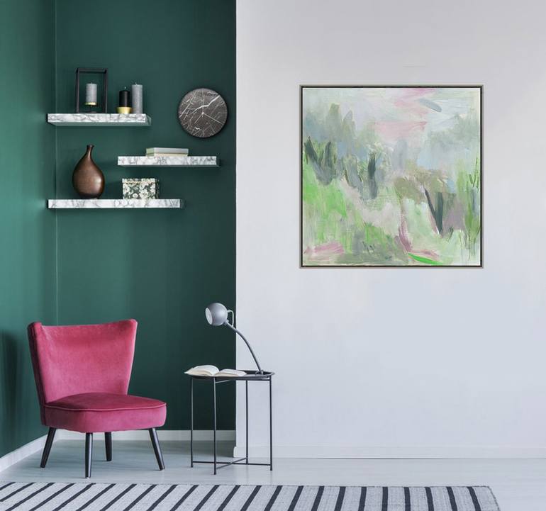 Original Abstract Expressionism Landscape Painting by Trixie Pitts