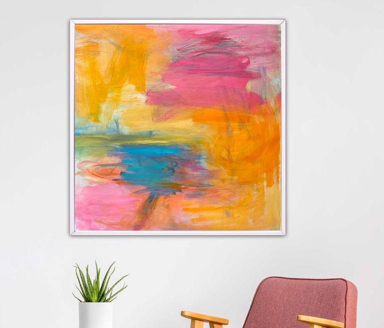 Original Abstract Expressionism Abstract Painting by Trixie Pitts