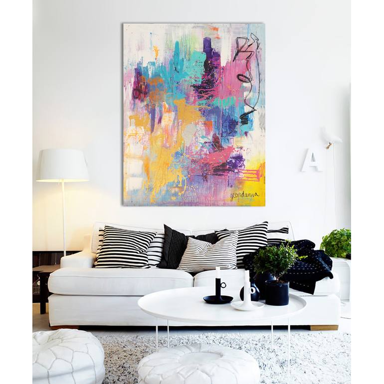 Original Abstract Expressionism Abstract Painting by Geordanna The Artist