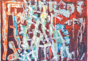 Original Abstract Expressionism Abstract Paintings by Coenca Rami