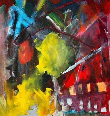 Original Abstract Expressionism Abstract Paintings by Coenca Rami