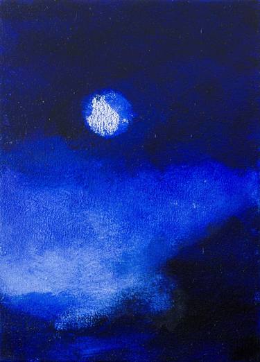 Saatchi Art Artist Alan Perriman; Paintings, “Moon & Clouds #9” #art