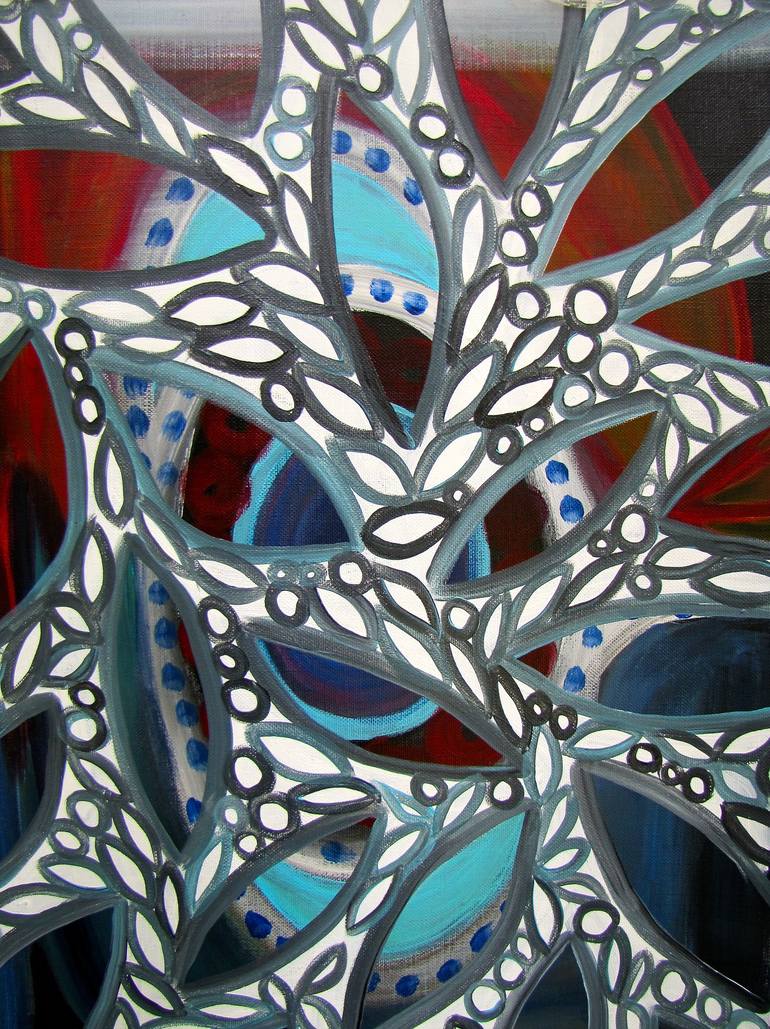 Storm Lattice Painting By Rebecca Wise Girson Saatchi Art