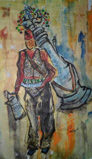 Original Expressionism People Paintings by Sadouf Salem